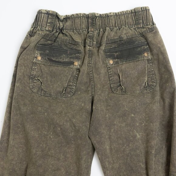 Free People We The Free Can't Compare Slouch Pants Green - Picture 8 of 14
